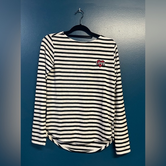 H&M long sleeve stripped shirt - Picture 1 of 2